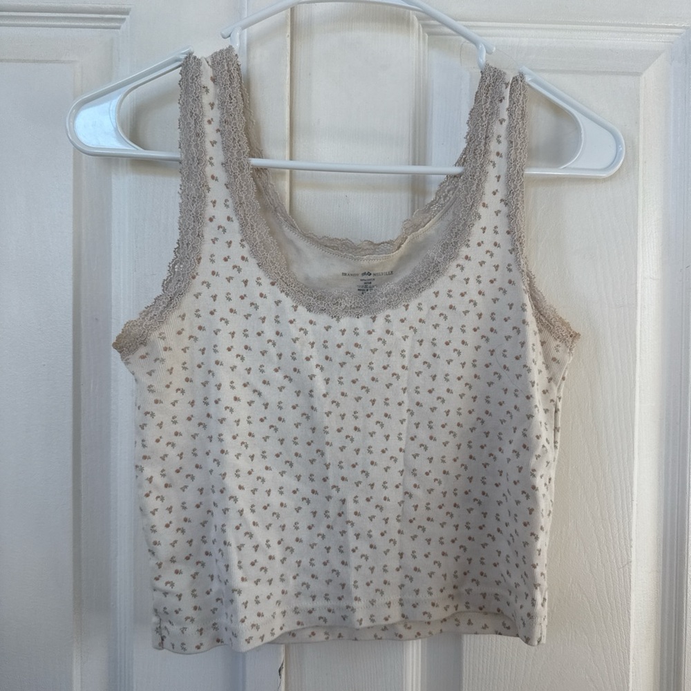 Brandy Melville floral tank top